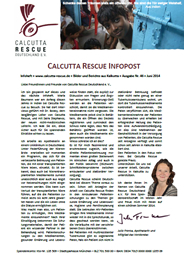 Calcutta Rescue Infoheft Juni 2014